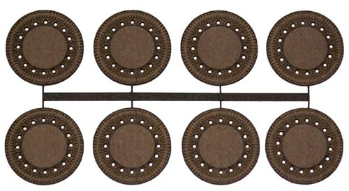 Kanaldeckel Lasercut, 8 Stück inkl. Schablone, Spur 0 (Null), 1:45