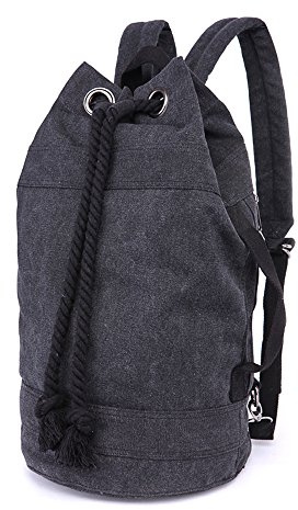 LOSMILE Rucksäcke Damen Herren Daypacks Seesack Leinwand Rucksack Canvas Reisetaschen Umhängetasche Weekender Schultertaschen.