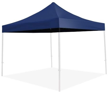 TERRE JARDIN Toit pour Tonnelle Pliante Pro 3 x 3 m Polyester Enduit PVC | Toit de rechange en polyester 250 g/m² enduit PVC avec bande d'étanchéité, conçu pour tente pliante pro 3 x 3 m