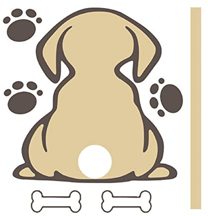 iSpchen Autoaufkleber lustiger Hund aufkleber Auto Scheibenwischer Aufkleber Vinyl reflektierende Aufkleber Auto Heckscheiben Abziehbild Sticker Auto Styling Dekorations Aufkleber Gelb,28 * 27cm