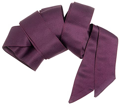 Maya Deluxe Damen Womens Sash Belt Ladies Satin Sash Waist Tie Ribbon Bow Accessory For Bridesmaids Bridal Wedding Prom Evening Occasion Belt