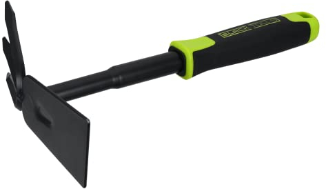 BLACK TOOLS® Garden Kombihacke | Zum Auflockern und Jäten | Rutschfester Griff | Korrosionsgeschützt | Länge 30 cm | Garten, Kübel, Balkonkästen, Beete
