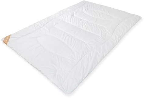 Cashmere Bettdecke, 100% Himalaya-Flaum, Baumwoll-Bezug 135x200, Duo-Bett | feuchtigkeitsausgleichend und wärmeregulierend, Naturhaar-Füllung aus 100% Himalaya-Kaschmirflaum, waschbar bei 30 °C