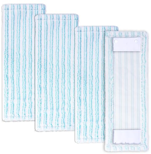 4PCS Housses de Rechange pour Balai Leifheit Profi XL Micro Duo/Leifheit Profi XL Cotton Plus pour Tous Les Sols, Absorption Efficace de l'eau Forte Décontamination
