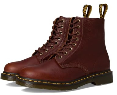 Dr. Martens Botas de combate unisex 1460 Ambassador de piel con cordones para adultos, Cashew Ambassador, 34 EU
