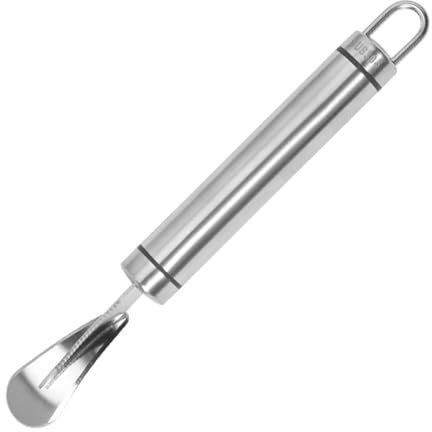 Coltello per Pompelmo Curvo e Seghettato, Efficiente Pelapatate Portatile in Acciaio Inossidabile, Pelapatate per Arance, Pelapatate per Agrumi, Pelapatate e Melograno, Gadget da Cucina per Sbucciare