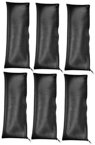 OFFSCH 6stücke Mikrofon-tragetaschen Für Kabellose Mikrofone Robuste Pu-ledertaschen Mit Reißverschluss Für Reisen Und Aufbewahrung Für Ktv Karaoke Und Musikgeräte