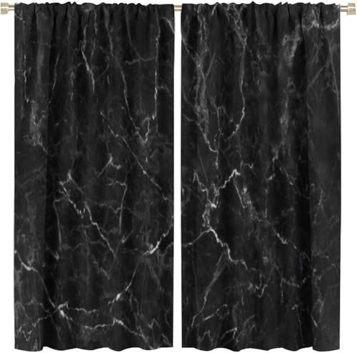Kinder Verdunkelungsvorhänge 280X180 cm (B + H) Marmorstruktur 3D Polyester Ösen Vorhang, Für Wohnzimmer Schlafzimmer Blickdicht Schallschutzvorhänge 2Er Set 2X -Esszimmervorhang -50041527