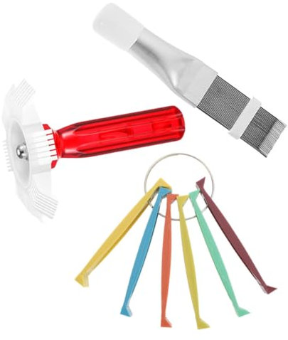 Alipis Ensemble De Brosses De Nettoyage Pour Climatiseurs - Peigne À Ailettes Pour Climatiseurs - Nettoyeur Dailettes Pour Climatiseurs