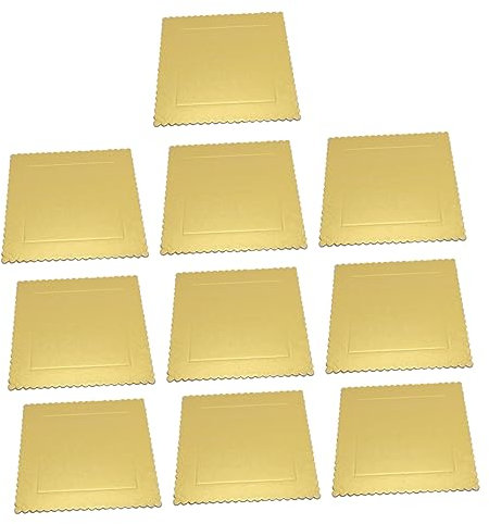 Gatuida 10 STK Kuchenboden Kuchen Topper Kuchen-nivellierer Silberne Muffinförmchen Kuchenständer Kuchenstangen Hochzeitstorte Topper Kleine Tortenschachteln Kuchenschaber Aus Stahl Golden