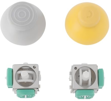 VGOL 2 Joysticks Analógicos para Controlador Compatible con Nintendo Gamecube Tapa de Joystick de 22 X 19,1 Mm Joystick 3D Joysticks Basculantes