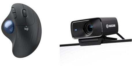 Logitech Ergo M575S Souris & Elgato Facecam MK.2 – Webcam Haut