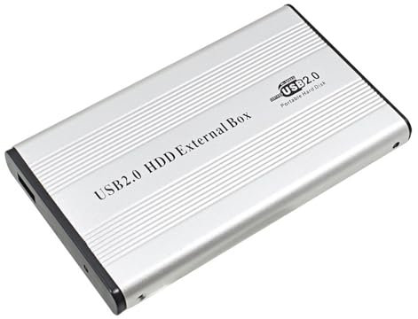 USB 2.0 à IDE HDD Boîtier, Alliage en Aluminium de 2,5 en Aluminium, Enclos de Disque Externe Portable, Plug et Jeu pour L'ordinateur Portable de Travail en Plein Air