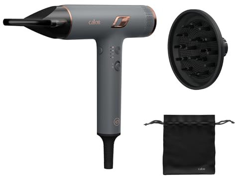 Calor Nano Sèche-cheveux, Moteur digital haute vitesse, Flux d'air 266km/h max, Design ultra-compact, HY8120C0