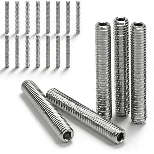 MUNTE 20 Pièces Vis Sans Tete en Acier Inoxydable M6