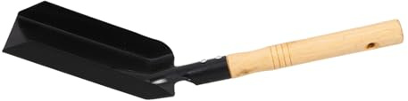 LOEFLIFA Robuste Schneeschaufel aus Eisen mit Holzgriff Multifunktionale Gartenschaufel für Außenbereich Heavy Duty und Einfach zu Bedienen für Gartenarbeit und Schneeräumgerät