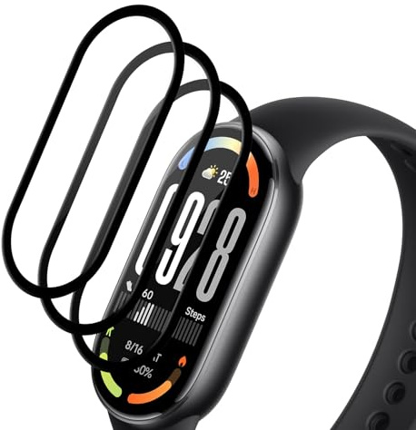 ToVioc Pellicola Protettiva Compatibile con Xiaomi Mi Band 10, [3 Pezzi] [Senza bolle] [Anti-Graffio] [Anti-Impronta] [Alta Definizione] Copertura Completa Pellicola para Xiaomi Mi Band 10