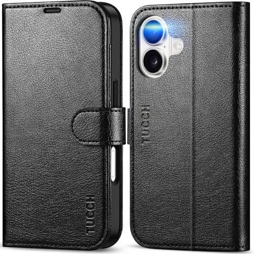 TUCCH Cover per iPhone 17 6,3 5G 2025, Nero Testurizzato
