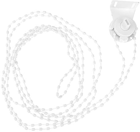 CLISPEED Cadena para Persianas Enrollables 1,5 m PVC y Metal Kit Reparación Seguridad Niños para Persianas Estándar Tubo 28 Mm Uso Lateral o Trasero Accesorios Ventanas Hogares