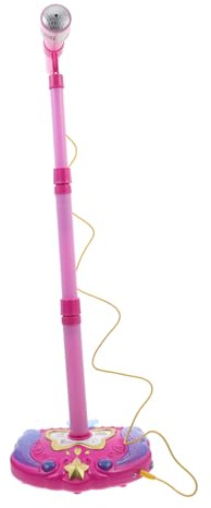 BESPORTBLE Microfono Giocattolo per Rosa Karaoke Educativo Senza Batterie Gioco per Ragazze e Ragazzi Microfono per Cantare e Sviluppare Abilità Regalo Sicuro e Durevole