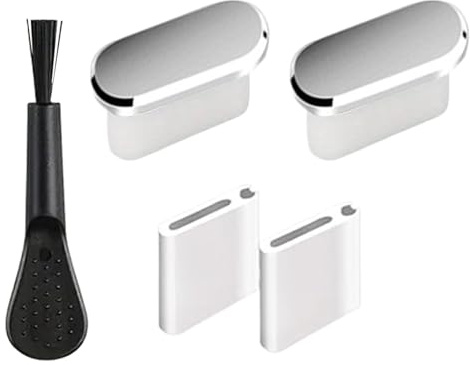 Antipolvere USB C | 2 Pezzi Impermeabile | Protezione Porta di Tipo C per Cellulare, Tablet, Ricarica Poò con Spazzola di Pulizia | Anti-Polvere, Accessorio da Viaggio e all'aperto