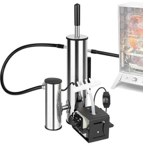 Générateur de Fumée Froide, Mise à Niveau Fumoir en Acier Inoxydable avec Pompe, Gril-Fumoir Acier Inoxydable, Generateur Froide pour Fumer la Viande Froide ou Chaude, Poisson, Barbecue