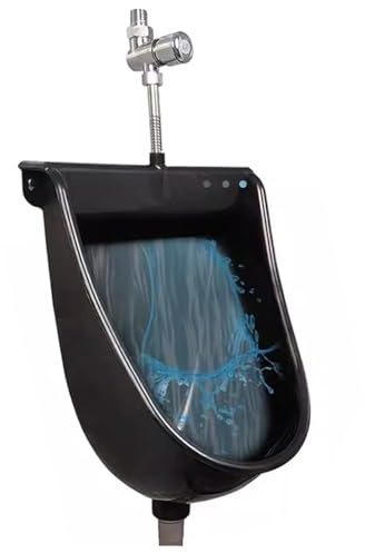 Urinaire en Plastique pour Hommes, Urinoir Extérieur, Urinoir Temporaire, Urinoir en Plastique Commercial Mural pour Hommes, Toilette Mobile, Urinoir Portable, Urinoir sans Eau avec Tuy, Black