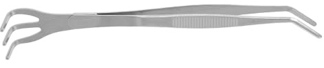 Yardenfun Rastrello Manuale in Acciaio Inox 304 2 in 1 Pinzetta per Radici di Bonsai e Coltivatore a Rastrello Strumento per Allentare Terreno da Giardinaggio Impugnatura Ergonomica per Cura