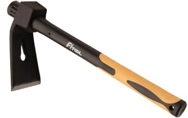 Martello forgiato per la lavorazione del legno con manico in fibra di vetro, 37,6 cm, zappa multiuso con martello da carpentiere, 1 kg