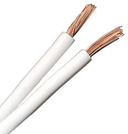 QED Classic 79 Strand Oxygen Free Copper (OFC) Profile Speaker Cable for Hi-Fi and Home Cinema Installations (30 metres, White)
