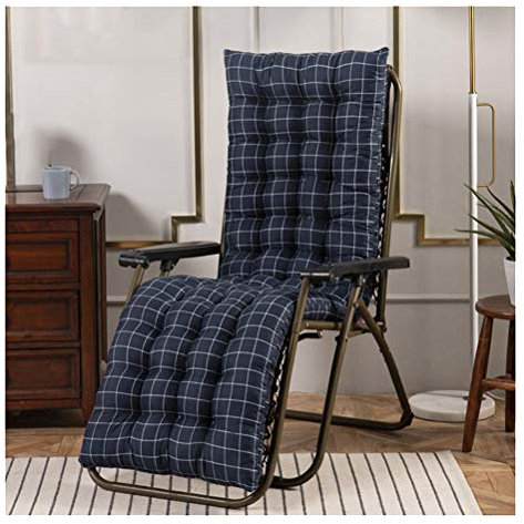 SimidunEUR Auflage für Deckchair Liege-Stuhl Polster-Auflage Weich Und Bequem Dicker Bezug für Den Außengebrauch (Ohne Stuhl),Blau 1,48 * 170 cm
