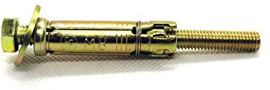 M8 x 40 mm x 55 mm Permanentanker für Betonblöcke, Ziegel/Steine (M8 x 40 mm, 2 Stück)