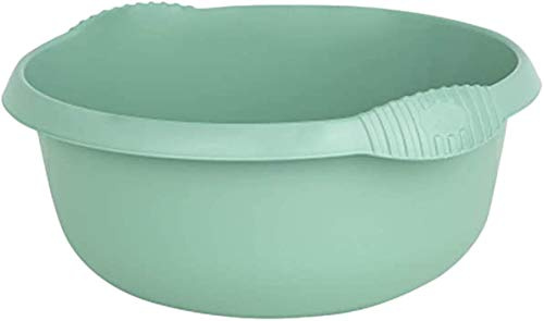 M1SS 32cm High Grade Plastic Round Bowl Kitchen Sink,Basin Mixing, Washing Up Bowl Tidy Organizer (Silver Sage)