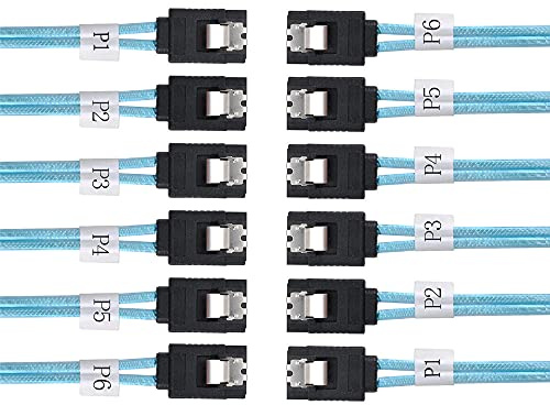 xiwai Intern 6 SATA 7pin auf 6 SATA 7pin Target SSD Festplatte 6Gbit/s Datenserver Raid-Kabel