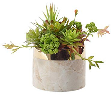 Handmade Chinese Simulation Grass Simulation Flower Ceramic Vase Jewelry, Home Living Room Table Modern Light Luxury Artificial Green Plant Bonsai, Artificial Plant Artificial Mini Pot Fake Plant