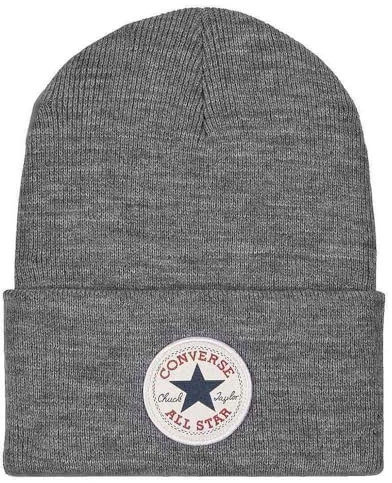 Converse Unisex Mütze Chuck Patch Beanie Sustainable Grey Heather (grau)