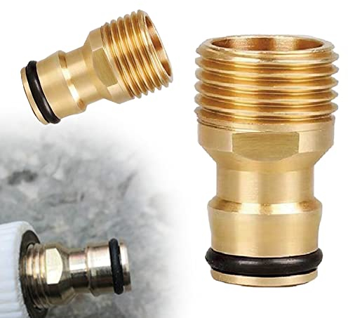 ZoeTekway 2 Stück Schlauchverbinder Gartenschlauch Kupplung Wasserhahn Nippel Schlauchanschluss G1/2 Außengewinde für Wasserhahn Adapter Gartenschlauch