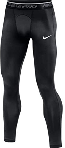 Nike Mens Pro Full Length Training Tight (Small, Black)