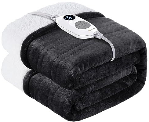 Warmrest Heizdecke Mit Abschaltautomatik Heizdecke 180 X 200 cm | 6 Temperaturstufen automatische Abschaltung nach 10 Stunden gleichmäßige Wärmeverteilung weiches maschinenwaschbares Material