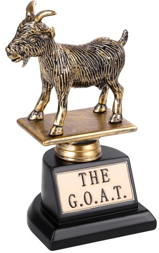 6 The Goat Trophy Award, FiiMan G.O.A.T Greatest of All Time Trophy, Funny Recognition Trophy, Unique Recognition Gift Plaque for Fantasy Sports, Employee, Teacher, Boss, Friend. The Humble Goat!