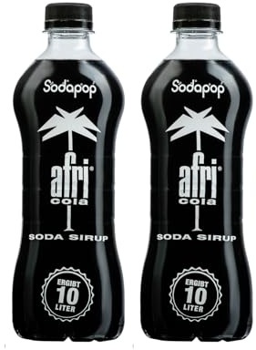 Sodapop Sirup afri Cola, schnell & einfach zubereitet, 1 Flasche ergibt 10 L Fertiggetränk, 500 ml (Packung mit 2)