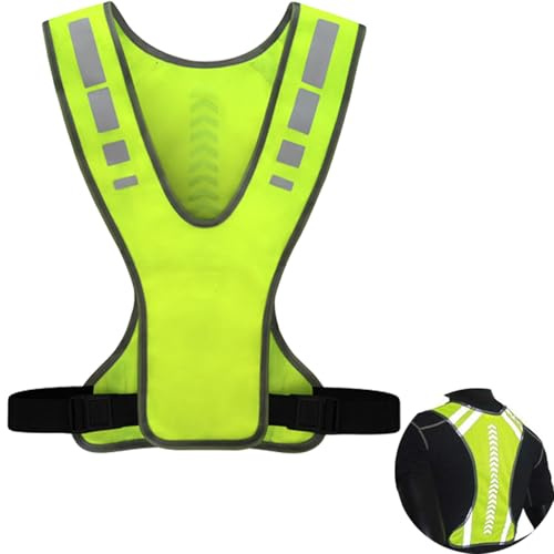 CHAOTEMAI Chaleco Hombre Chaleco Reflectante Accesorios Patinete Electrico Accesorios Bicicleta Chaleco Hombre Reflectante Ajustable Ropa Reflectora Caminar Hombres y Mujeres Ajustable