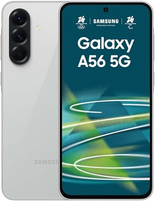 Samsung Galaxy A56 5G, Smartphone con Funzioni intelligenti, 3 anni di Garanzia del produttore, Display Super AMOLED 6.7”, 8GB RAM, 128GB, 5.000 mAh, IP67, Awesome Lightgray [Versione Italiana]