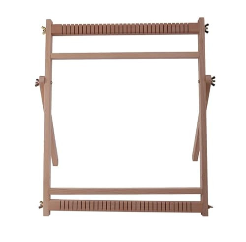 AYWTIUN Webrahmen Webstuhl aus Holz mit Ständer, Webstuhl-Set for mehrere Bastelarbeiten, Webstuhlrahmen aus Buche, Gobelin-Webstuhl, kreatives Heimwerken