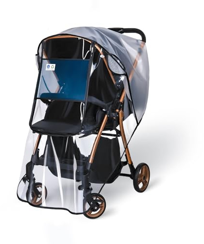 Stroller Rain Cover,Universal Stroller Accessory,Waterproof,Windproof Protection,Protect from Dust Snow,Baby Travel Weather Shield