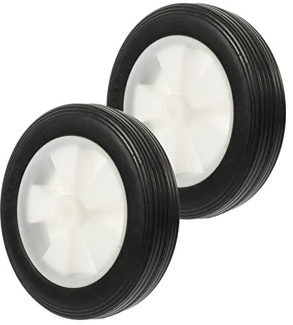 TOYANDONA 2piezas Ruedas De Goma Para Carretilla De Mano Ruedas Para Cortacésped Giratorias Para Carro Para Jardín De Repuesto Para Parrilla y Carro De Jardín