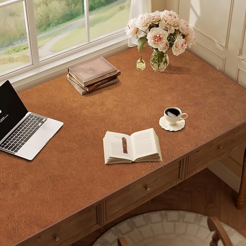 Chemin de table imperméable et résistant à la chaleur pour chambre à coucher et salon Marron 40 à 60 cm de largeur 45 x 320 cm