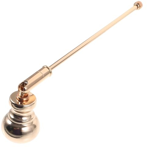 Ciieeo Spegnicandele in Metallo Leggero Estintore per Candele Manico Fumo Accessorio per Candele Sicuro e Pratico