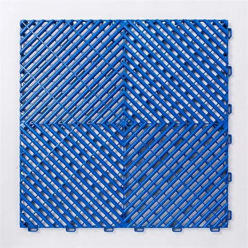 LCKKJHG Dalles De Sol EmboîTables Dalles de Sol Garage en Plastique, Tapis PVC à emboîtement, for Lave-Auto/Exposition Voitures/Atelier(Dark Blue)