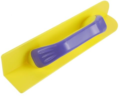 WHAMVOX Plastic Plaster Trowel for Applying Plaster and Repairing Wall Corners Yellow Masonry Tool Suitable for Concrete in Construction and Building Projects